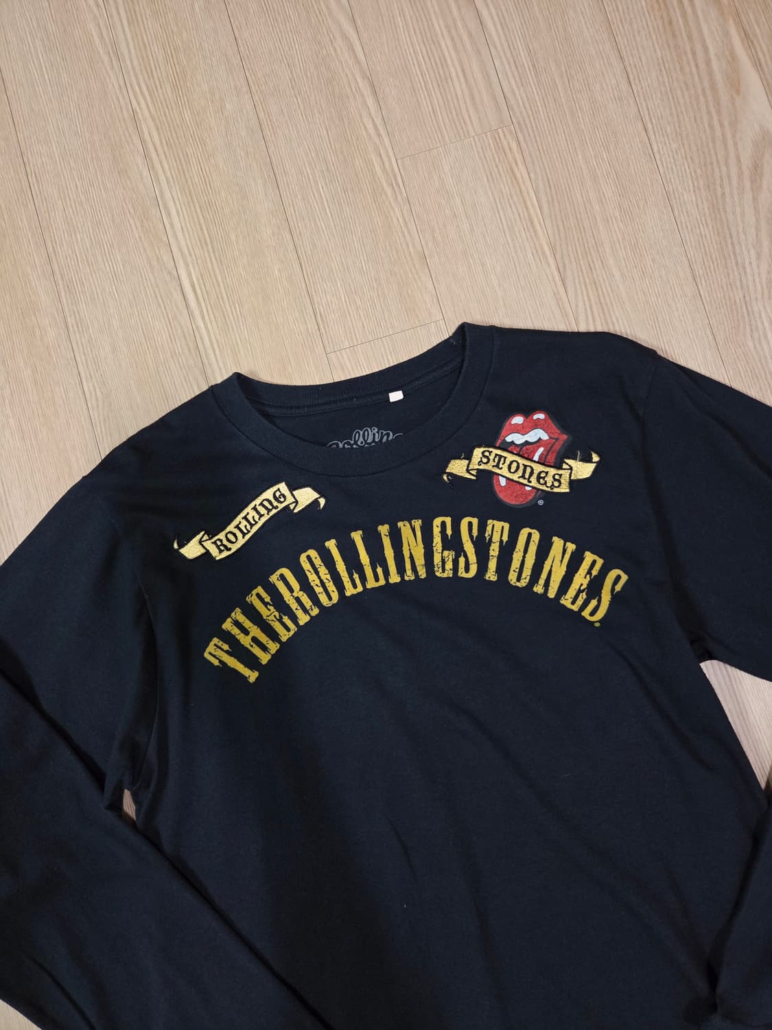 롤링스톤즈 블랙 롱 슬리브 티셔츠 상품이미지3