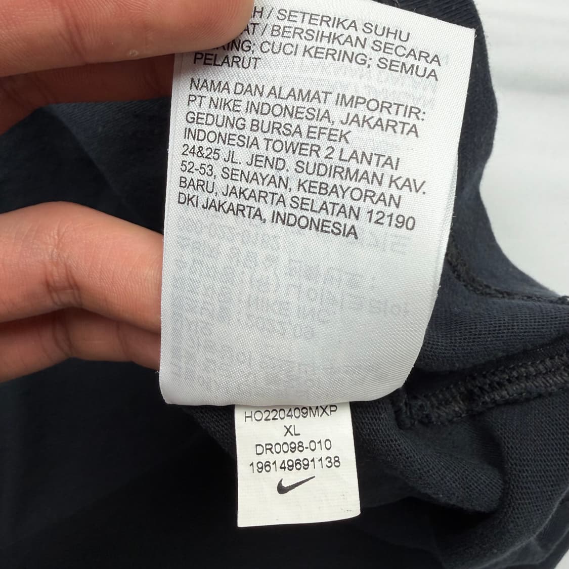 나이키 X 피스마이너스원 블랙 롱슬리브 XL 상품이미지10