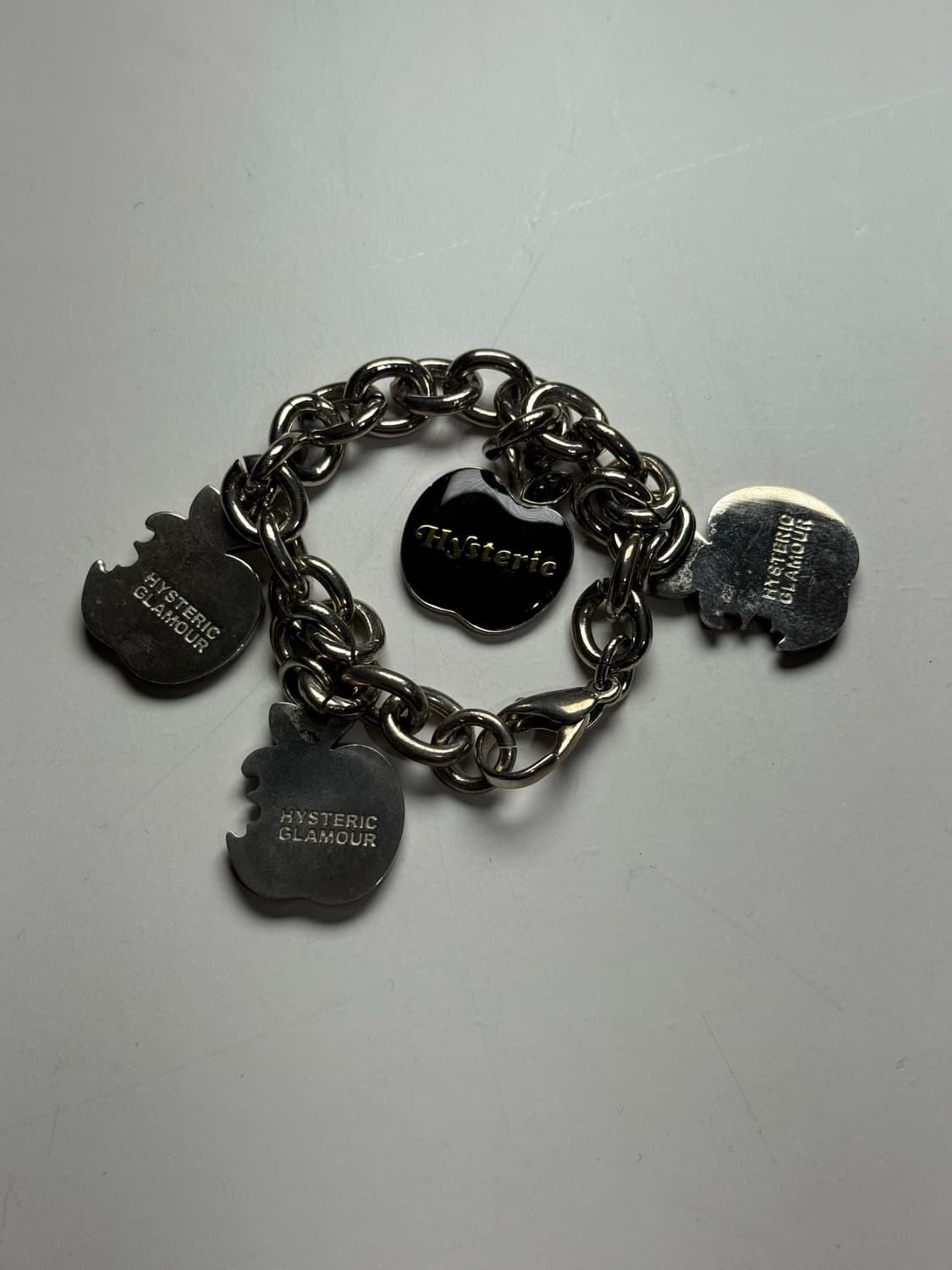 히스테릭 글래머 아카이브 라인스톤 해골 애플 체인 팔찌 상품이미지3