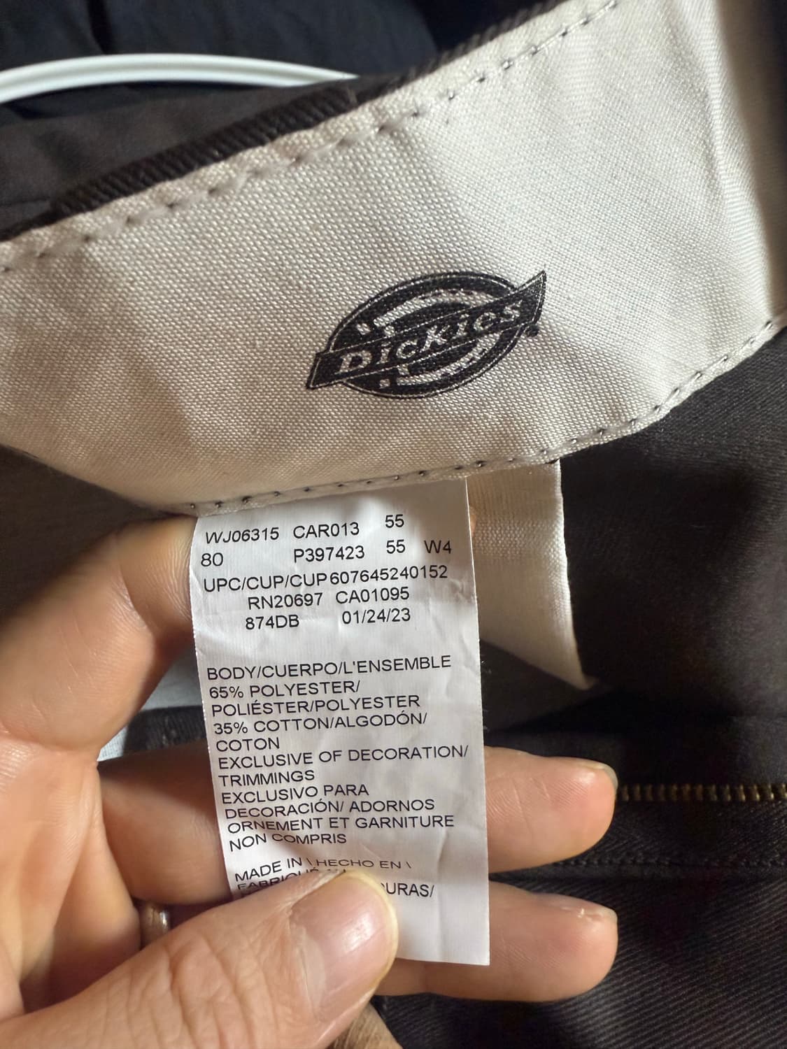 디키즈 874 다크브라운 33x32 상품이미지4