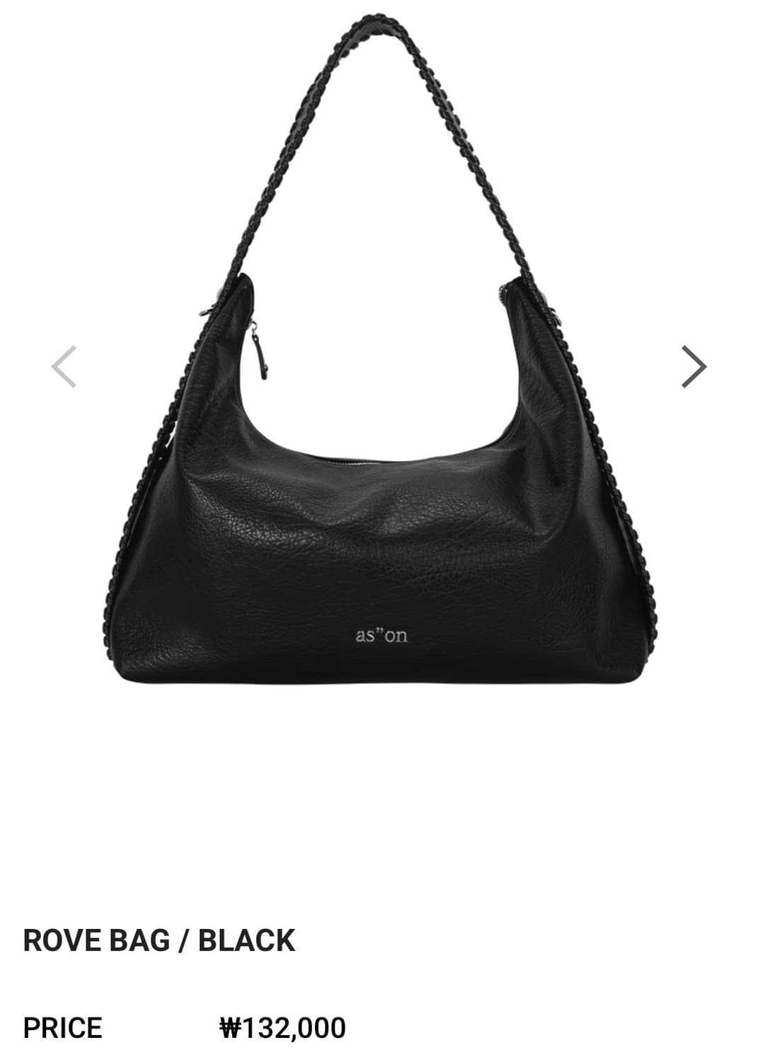 애즈온 로브백 블랙 상품이미지3