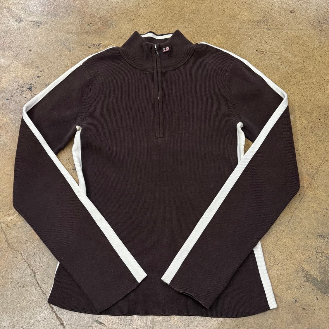 폴로진스 초코 브라운 니트 집업  상품이미지2