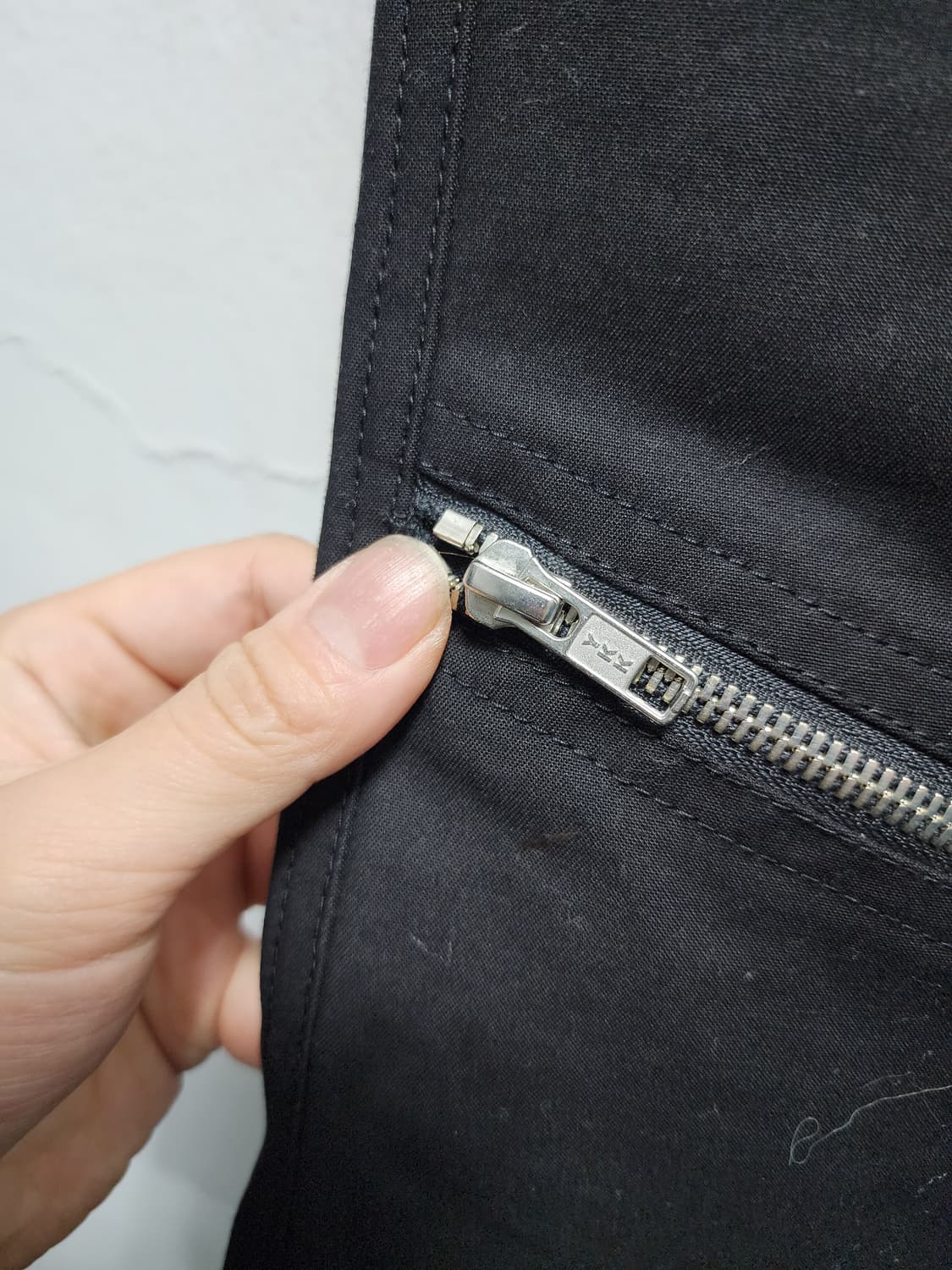 R4 SEOUL ykk지퍼 디테일 블랙 팬츠 상품이미지4
