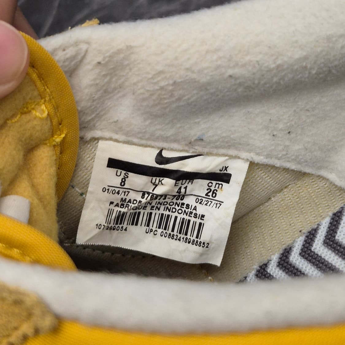 Nike Cortez 클래식 나일론 프리미엄 옐로우 상품이미지8