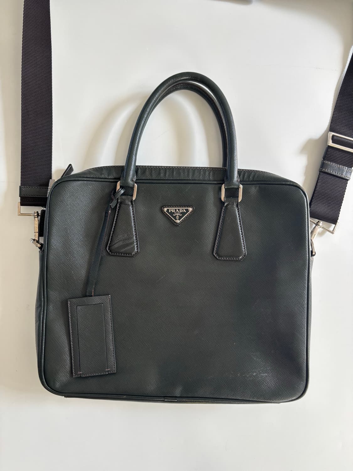 Prada 프라다 사피아노 가죽 브리프케이스 상품이미지2