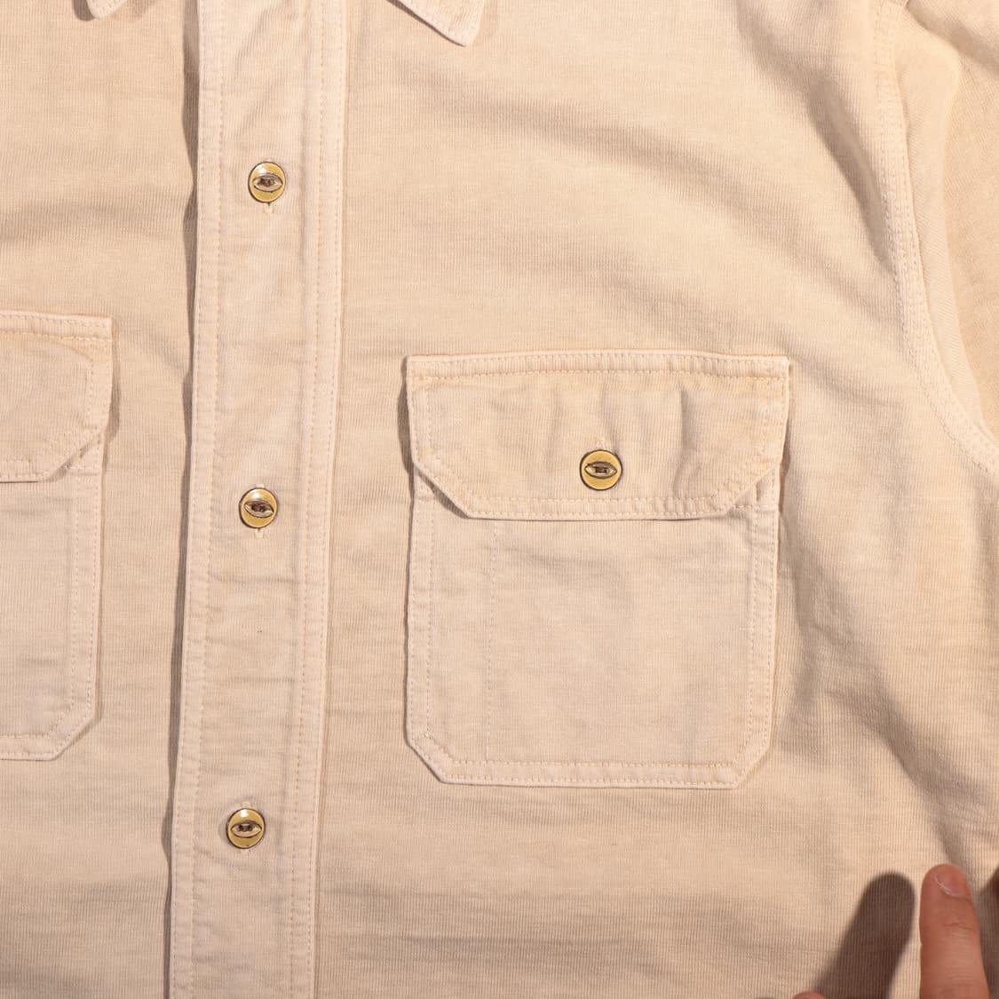 폴로 랄프로렌 워싱 코튼 롱셔츠 상품이미지3