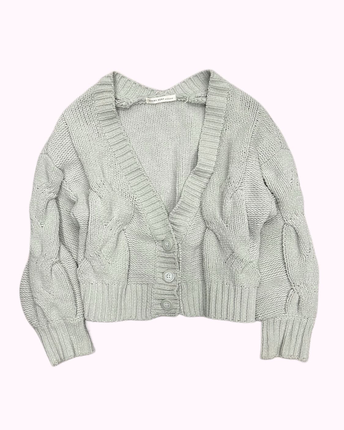 mint cable brushed knit cardigan 상품이미지1