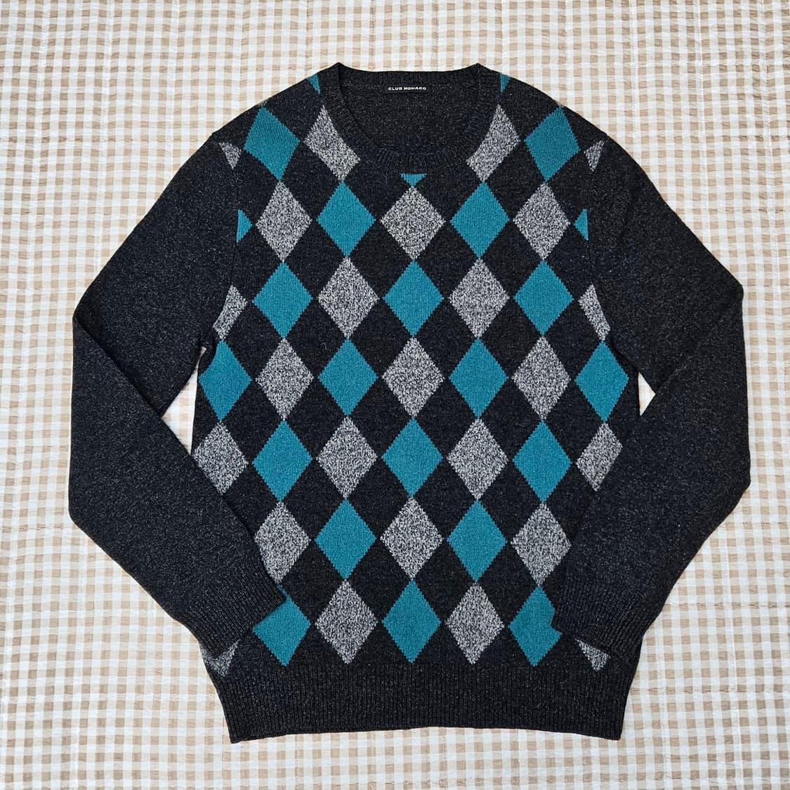 클럽모나코 울100 니트 스웨터 남자100 상품이미지1