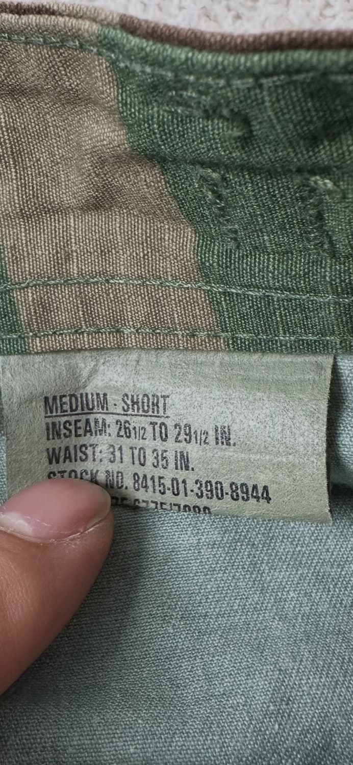 34 90s BDU 군용 밀리터리 카모 카고 팬츠 상품이미지9