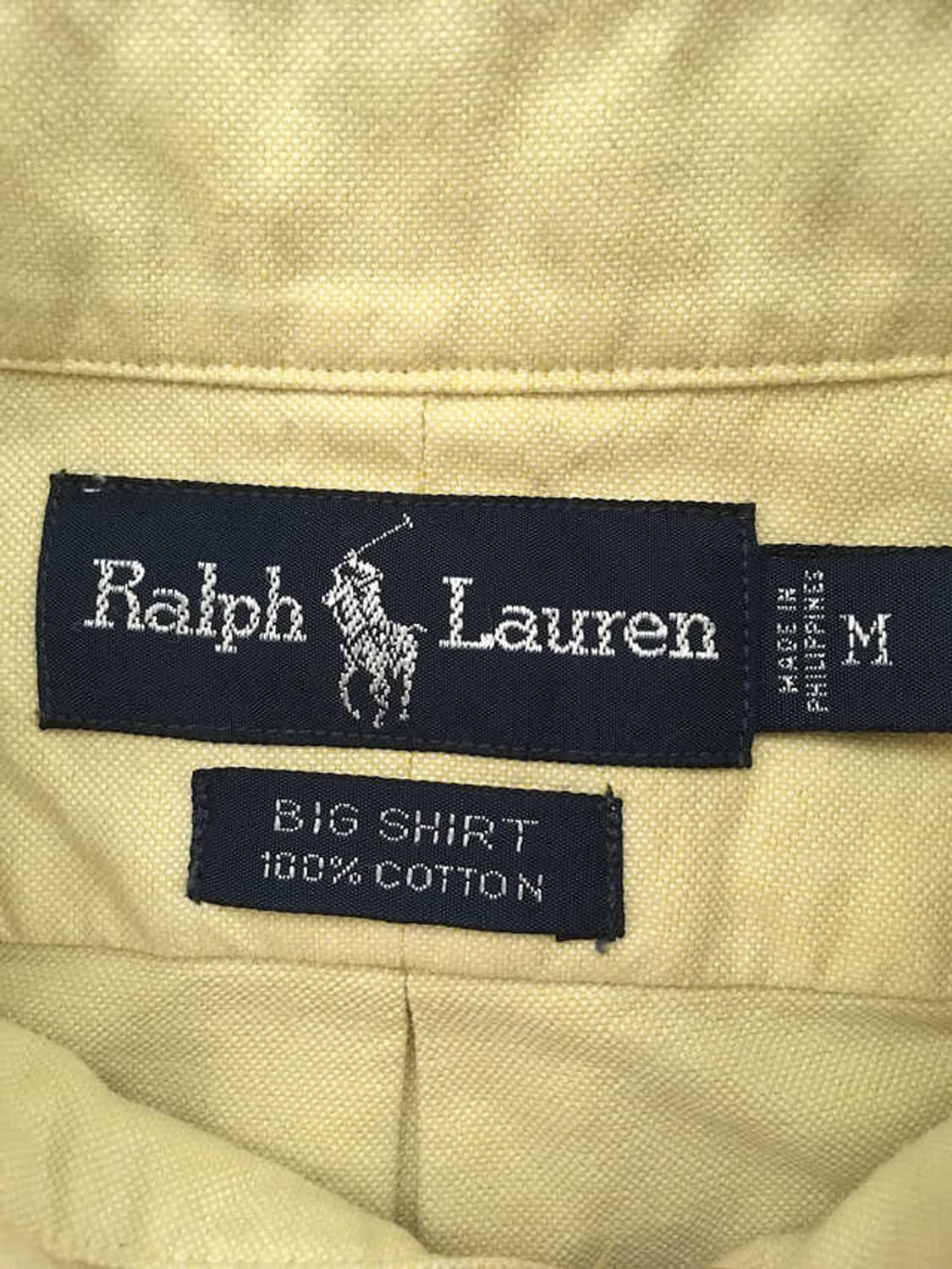 90s Butter-yellow oversized b.d bigshirt 상품이미지4