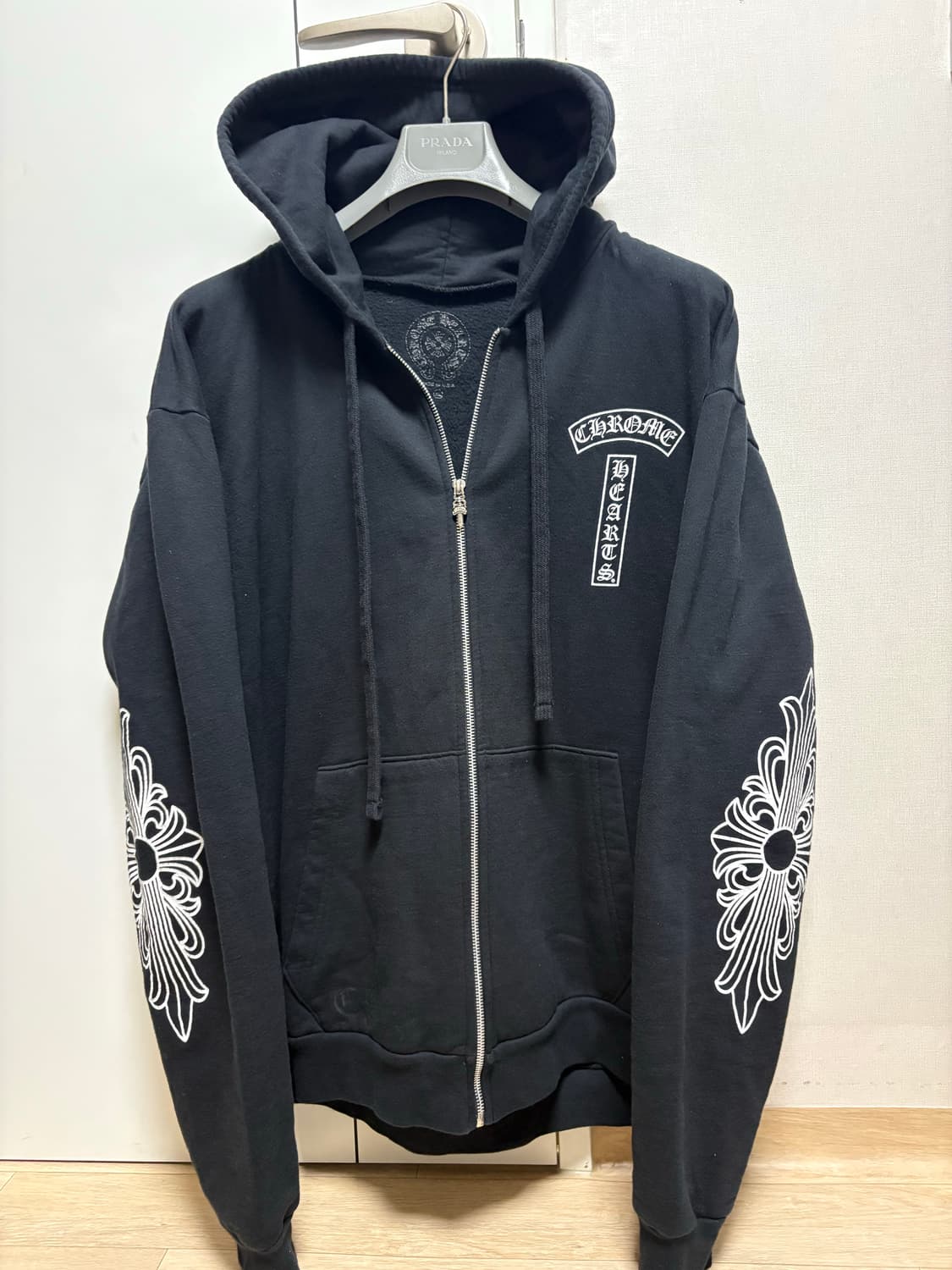 (정품, XL사이즈) 크롬하츠 티바로고 홀스슈 후드집업 상품이미지1