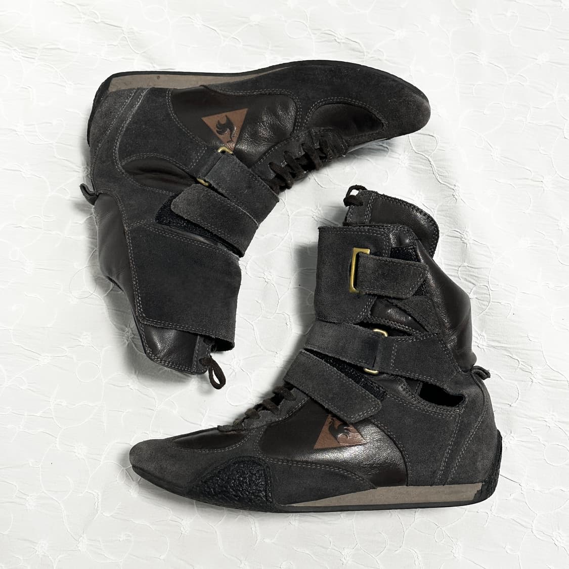 택포•빈티지 르꼬끄 하이탑 벨크로 스니커즈 240 상품이미지1