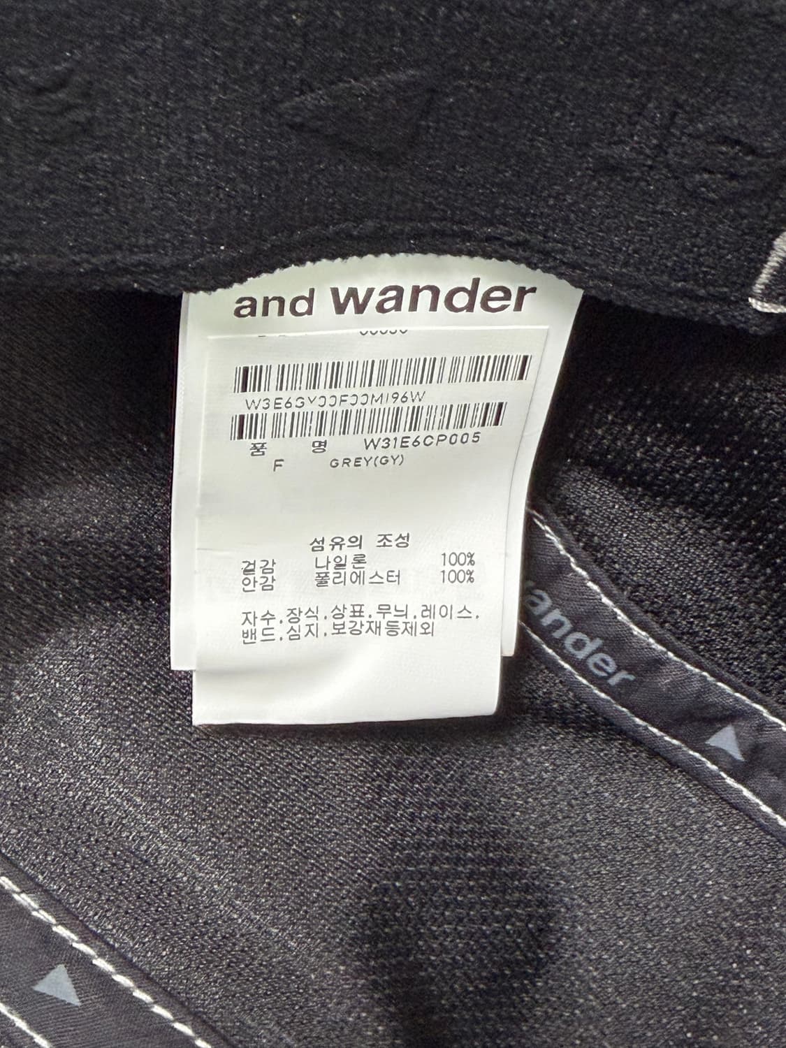 앤드 원더 JQ 테이프 캡 그레이 상품이미지4