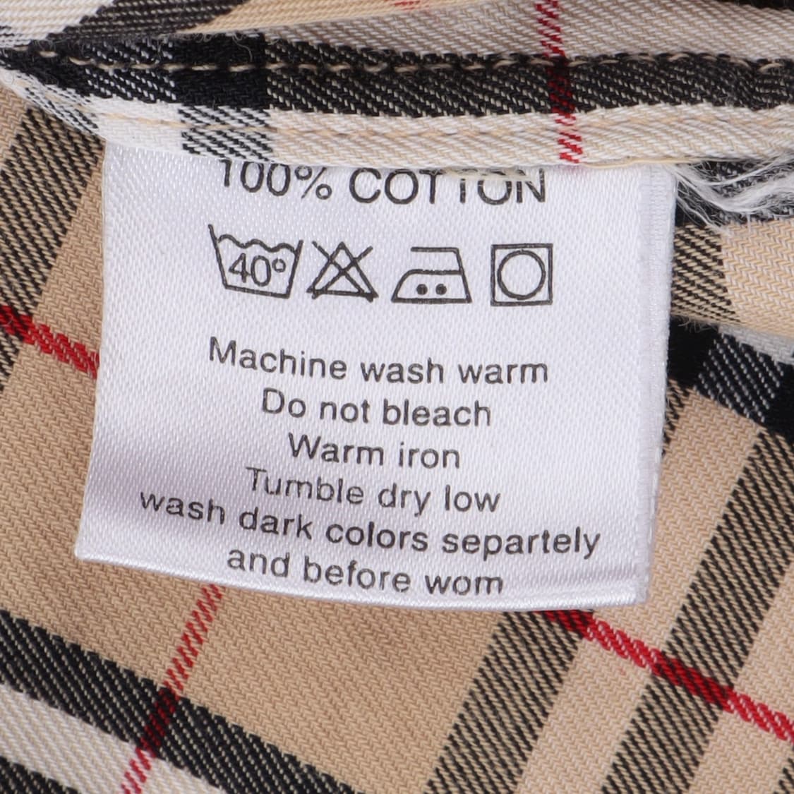 버버리 런던 베이지 노바체크 셔츠 상품이미지8