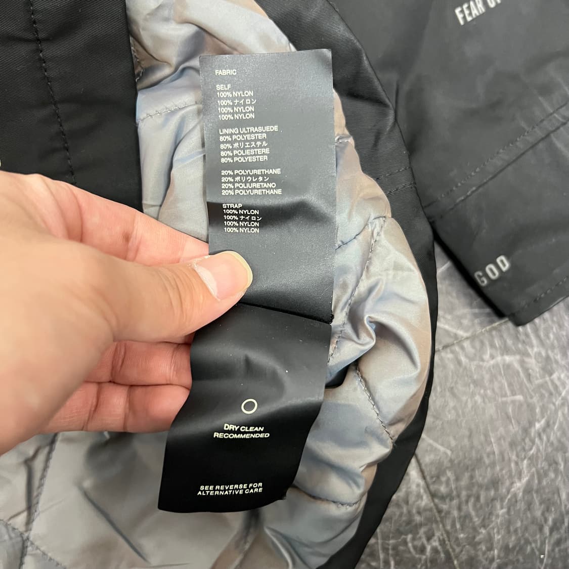 피어오브갓 6th 컬렉션 퀼티드 필드 자켓 블랙 상품이미지10