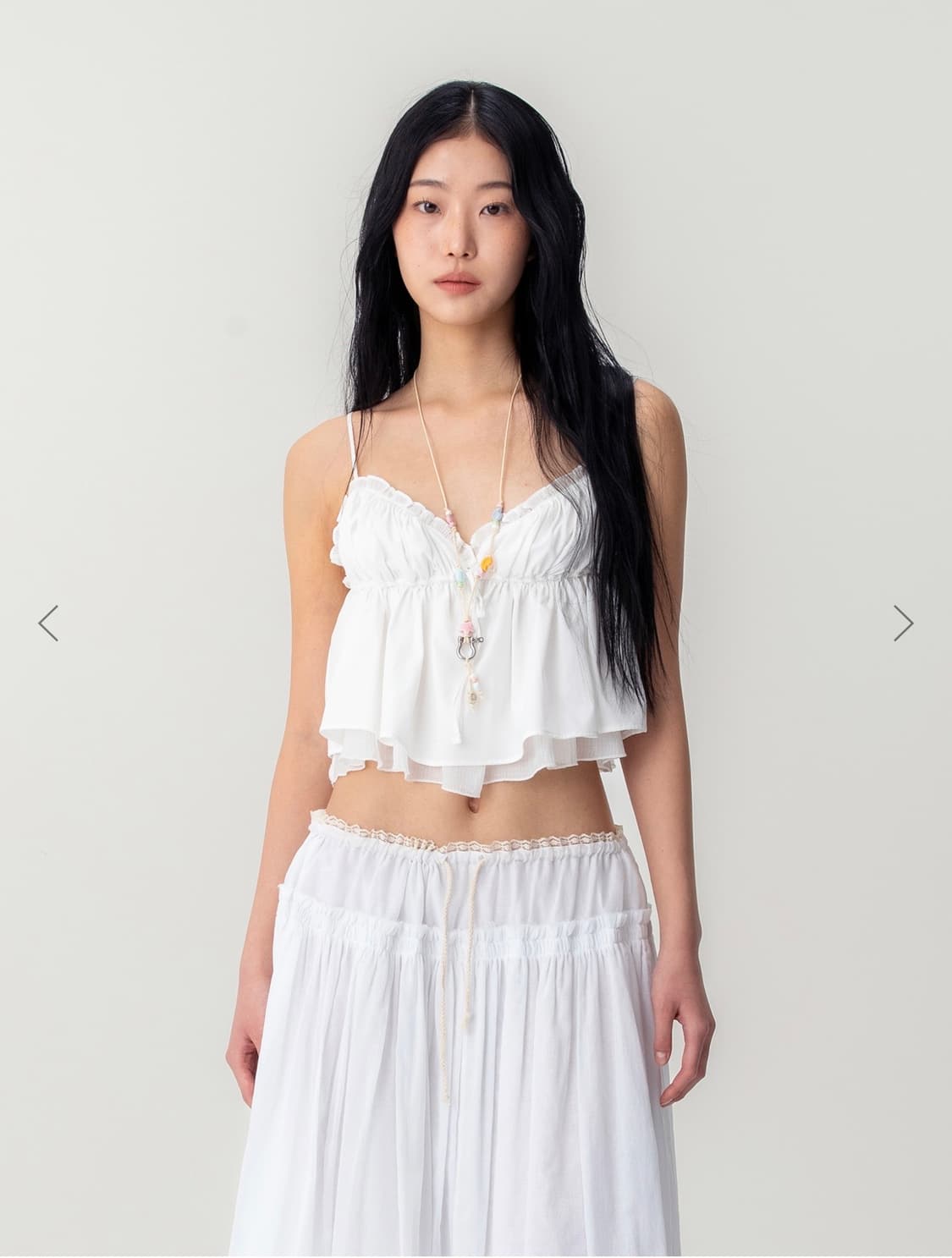 GLOWNY SHIRRED CRINKLE BUSTIER 상품이미지1