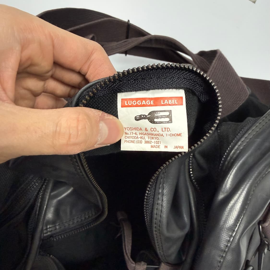 요시다포터 러기지라벨 라이너 보스턴백 블랙 상품이미지6