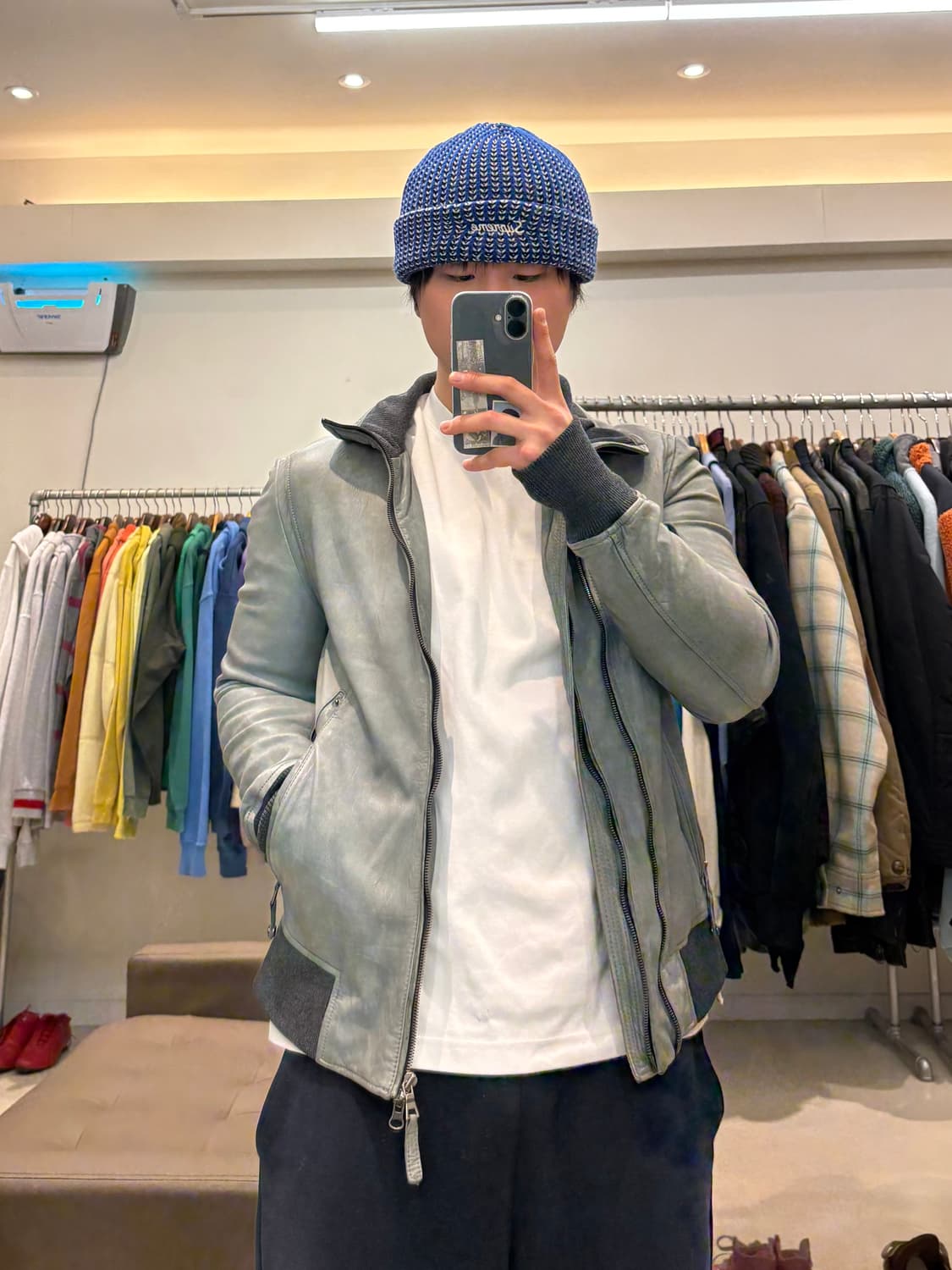 솔리드옴므 투웨이 램스킨 자켓 상품이미지10