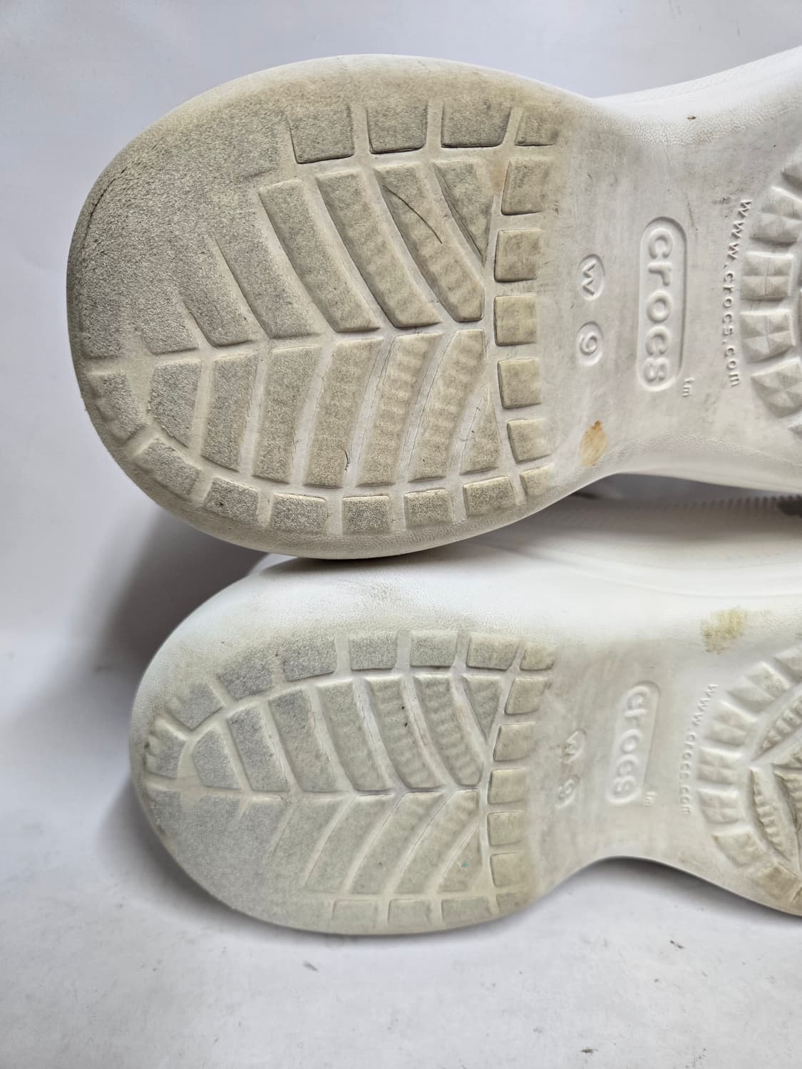 크록스 흰색 샌들 W9 곰돌이 지비츠 255~260 상품이미지8