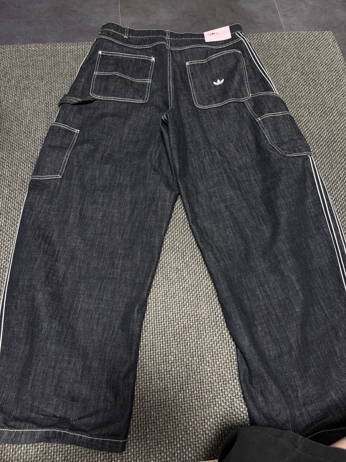 아디다스 삼선 데님 팬츠 34 상품이미지2