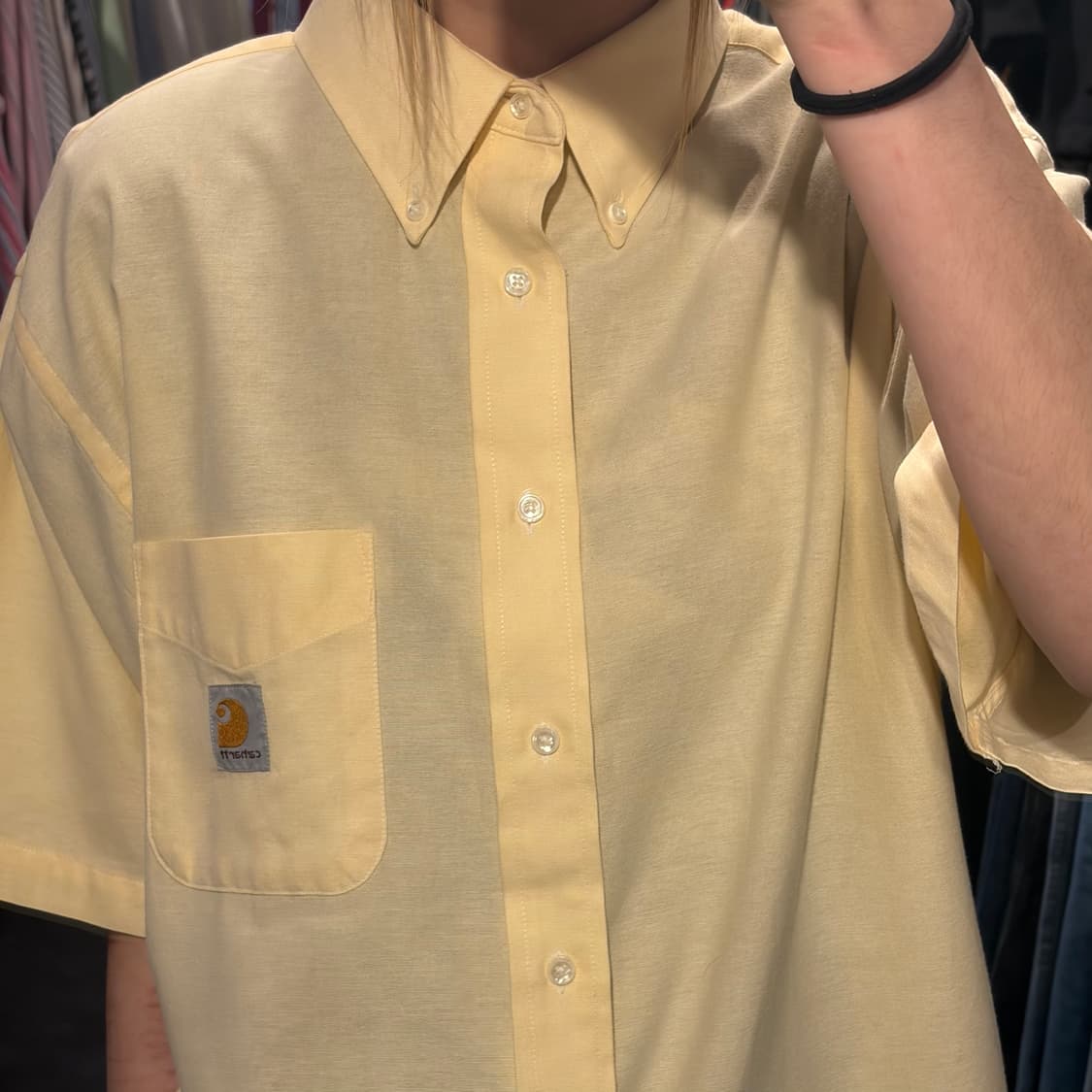 [IM] Carhartt 칼하트 반팔 셔츠 옐로우 상품이미지4