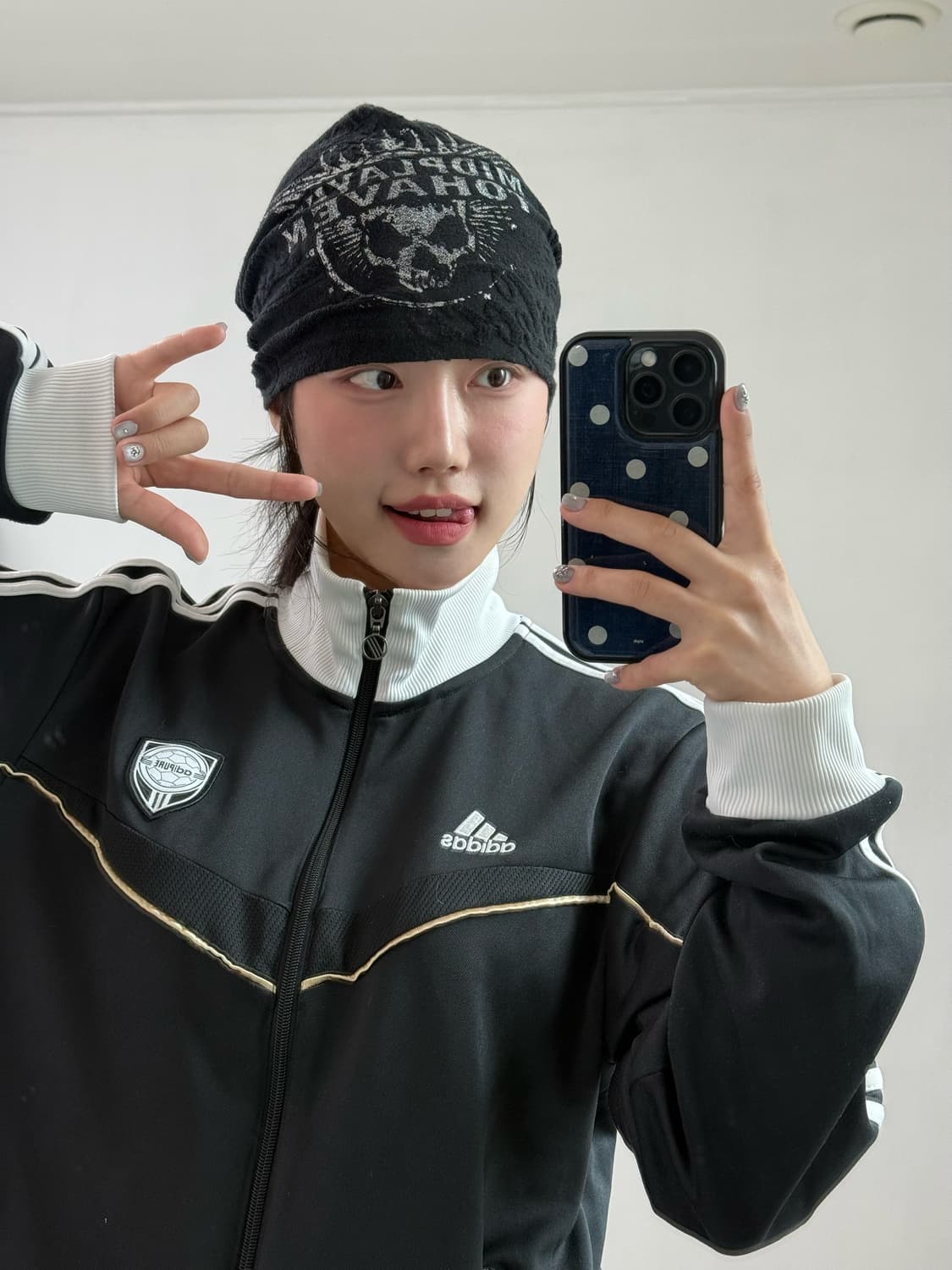 빈티지 스컬 비니 상품이미지1