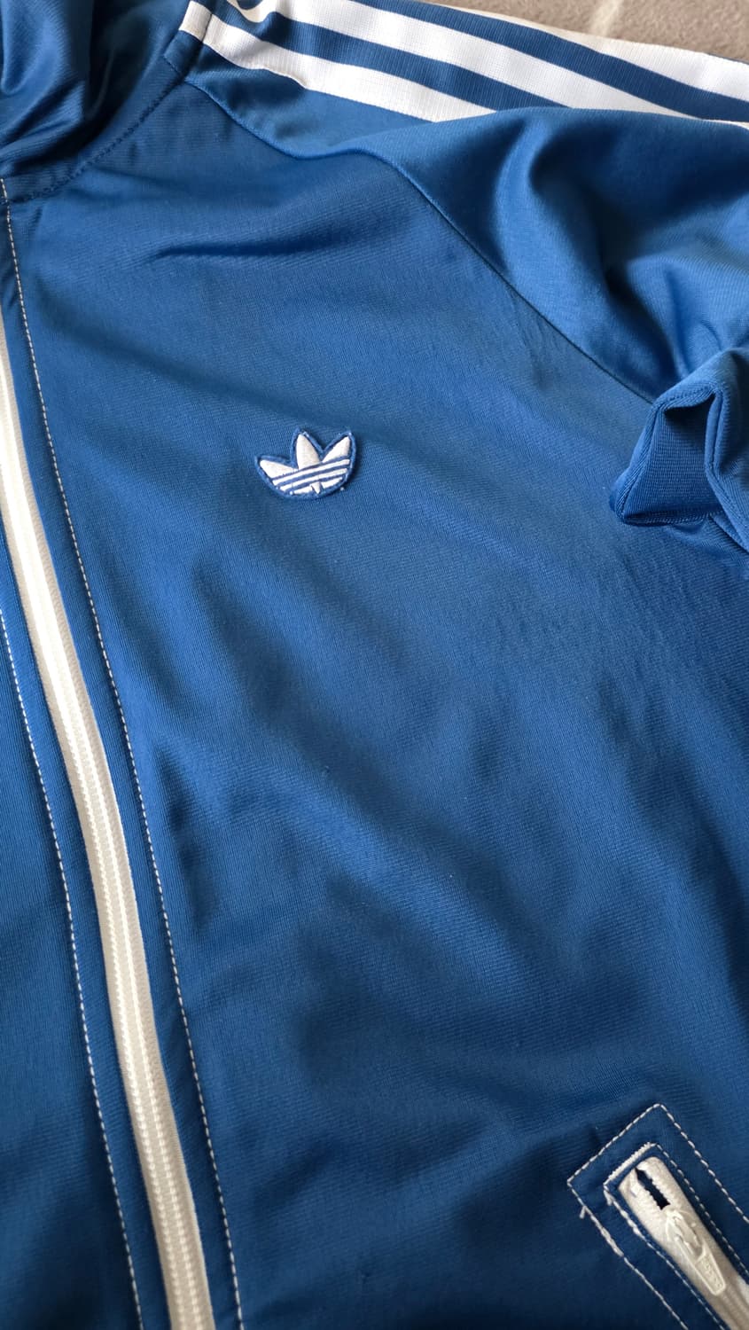 S 아디다스 파이어버드 블루 져지 트랙탑  상품이미지3