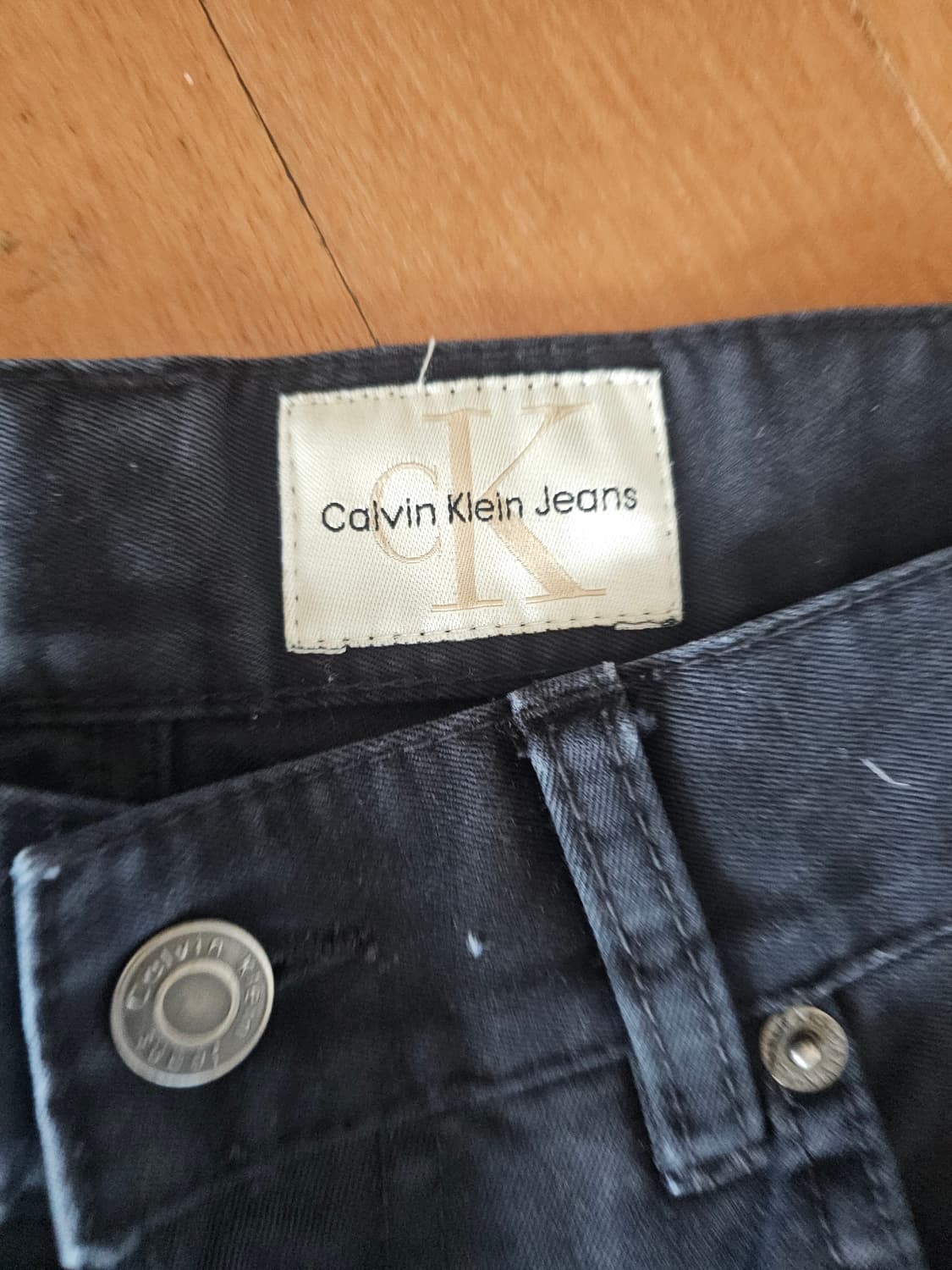 캘빈클라인 블랙 스트레이트 바지 W32 L34 상품이미지2