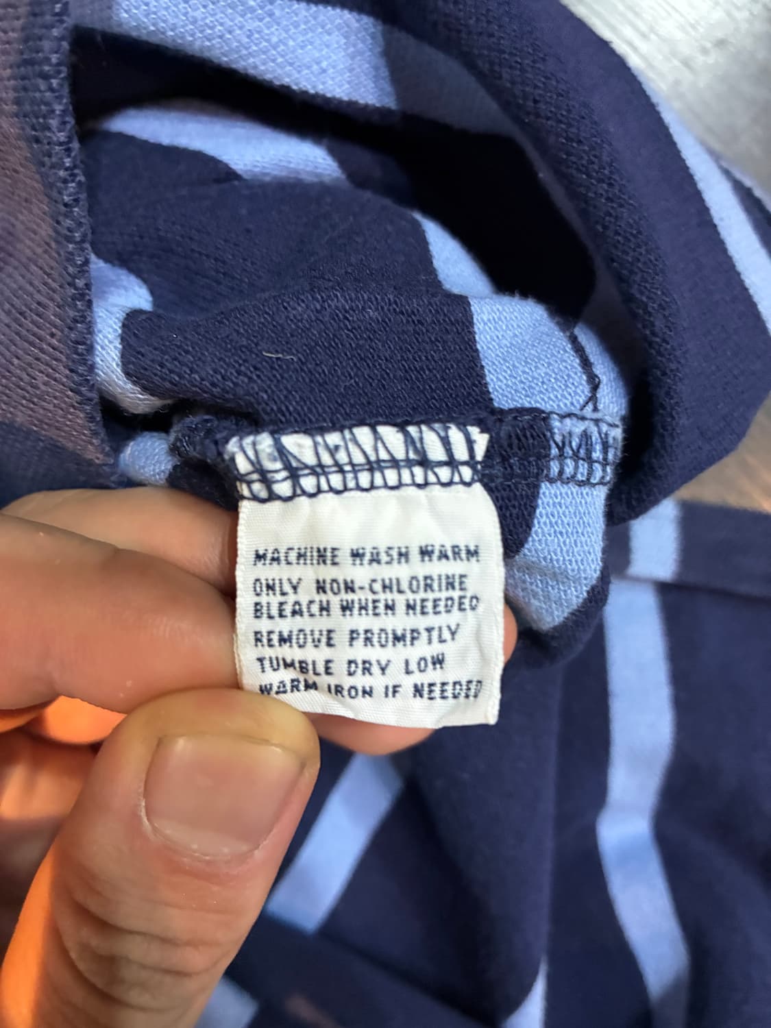 M) 폴로 스트라이프 네이비 pk 셔츠 상품이미지5