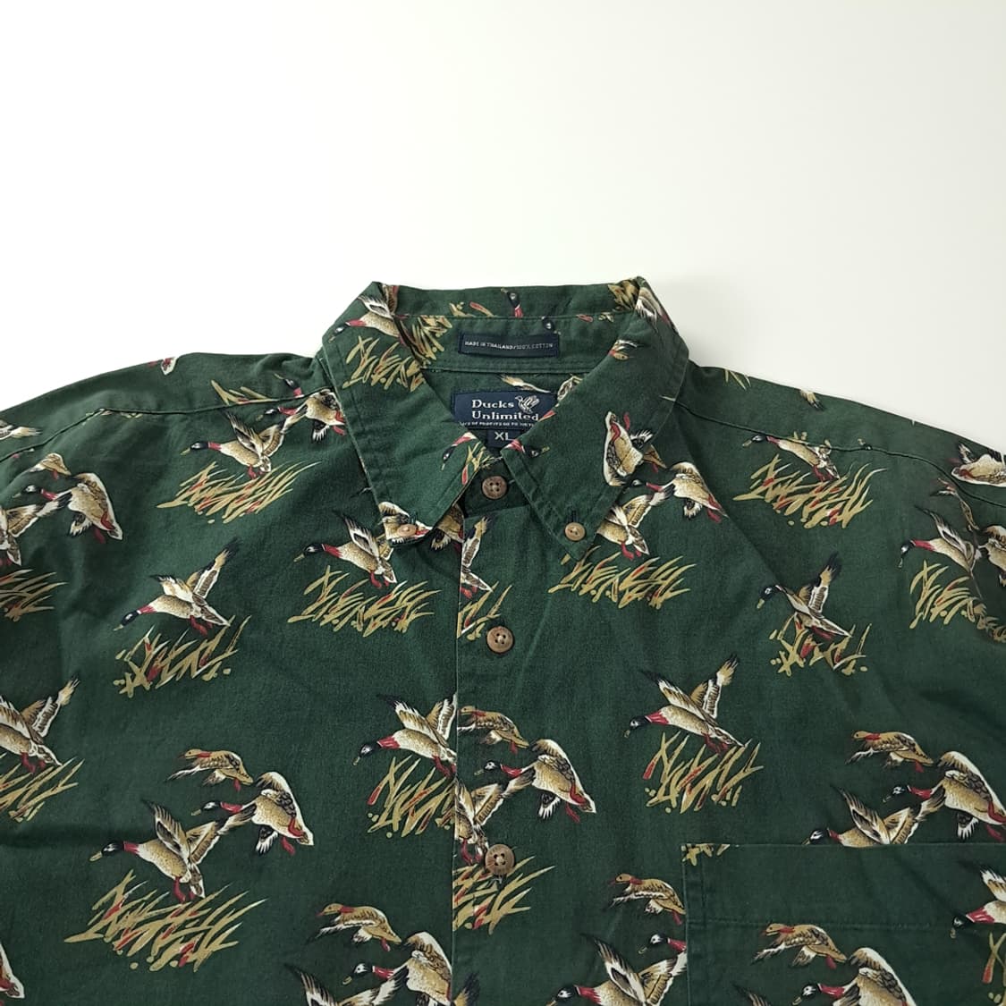 CK213 XL 덕언리미티드 90s 포레스트그린 셔츠 남방 상품이미지2