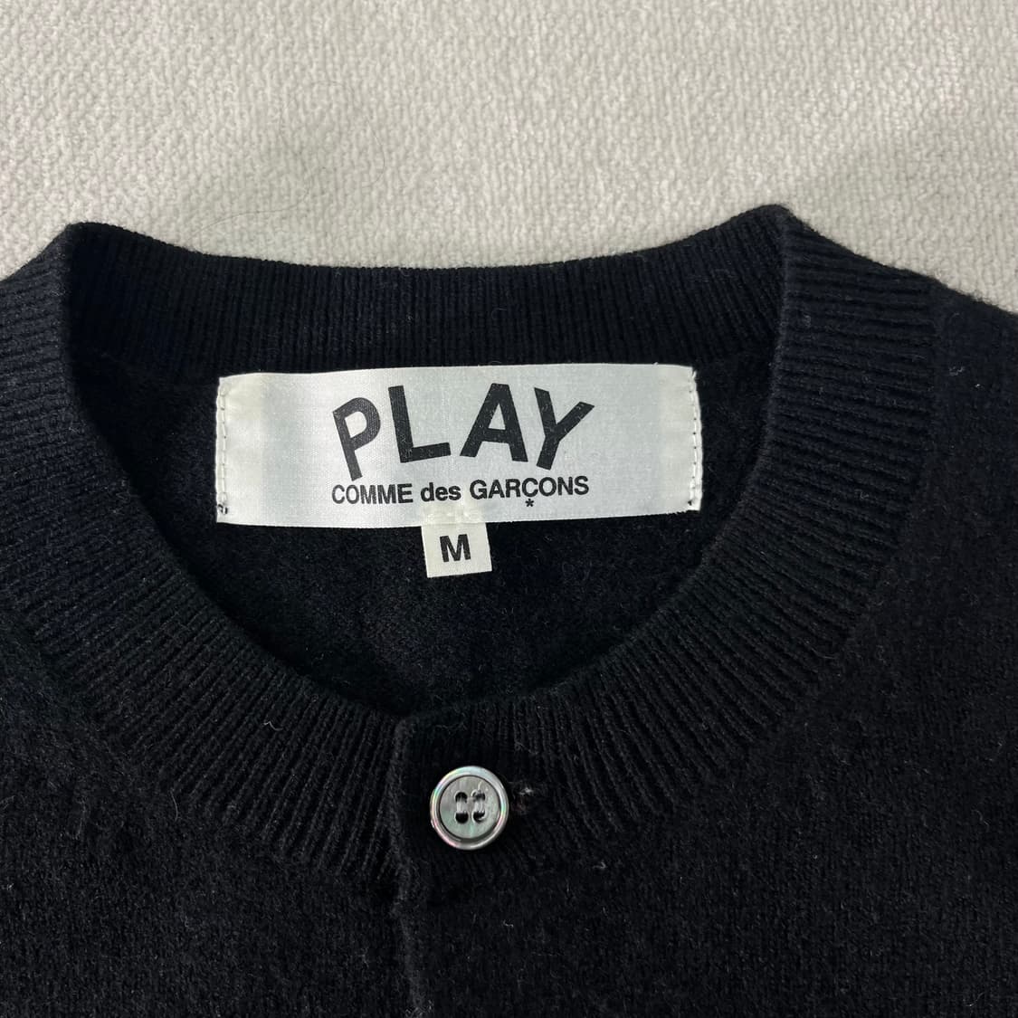 W 95 꼼데가르송 하트와펜 울 가디건 상품이미지3