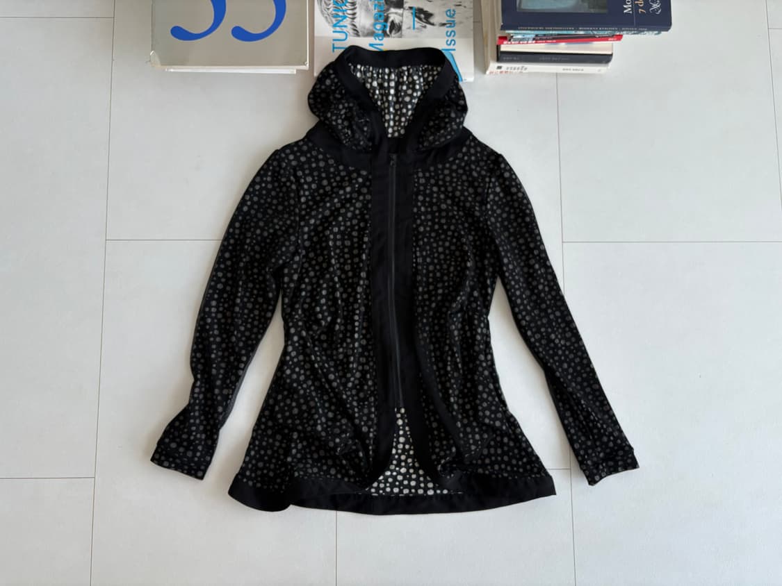 dot mesh hoodie 상품이미지1