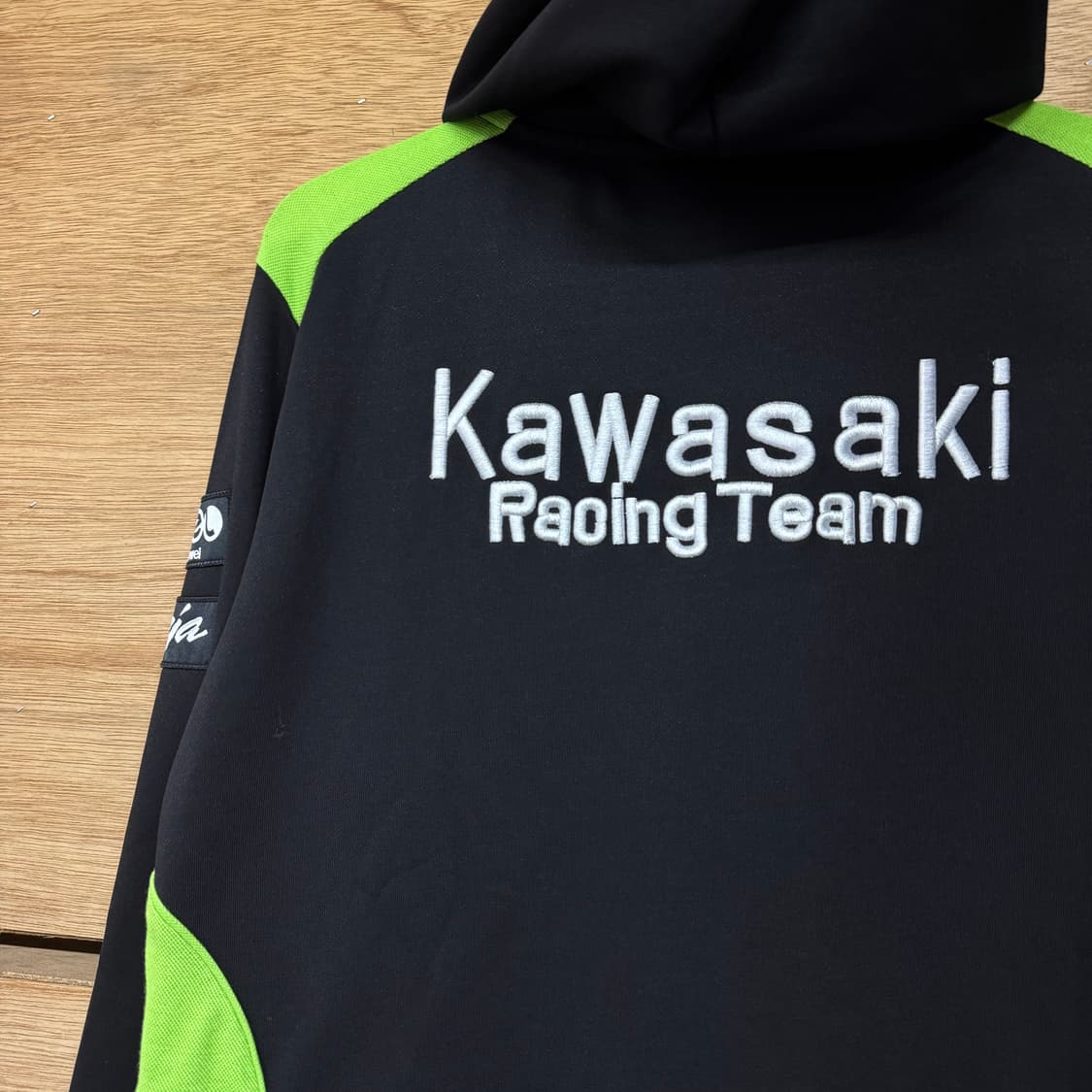 카와사키 레이싱팀 져지 후드 집업 (L)   상품이미지6