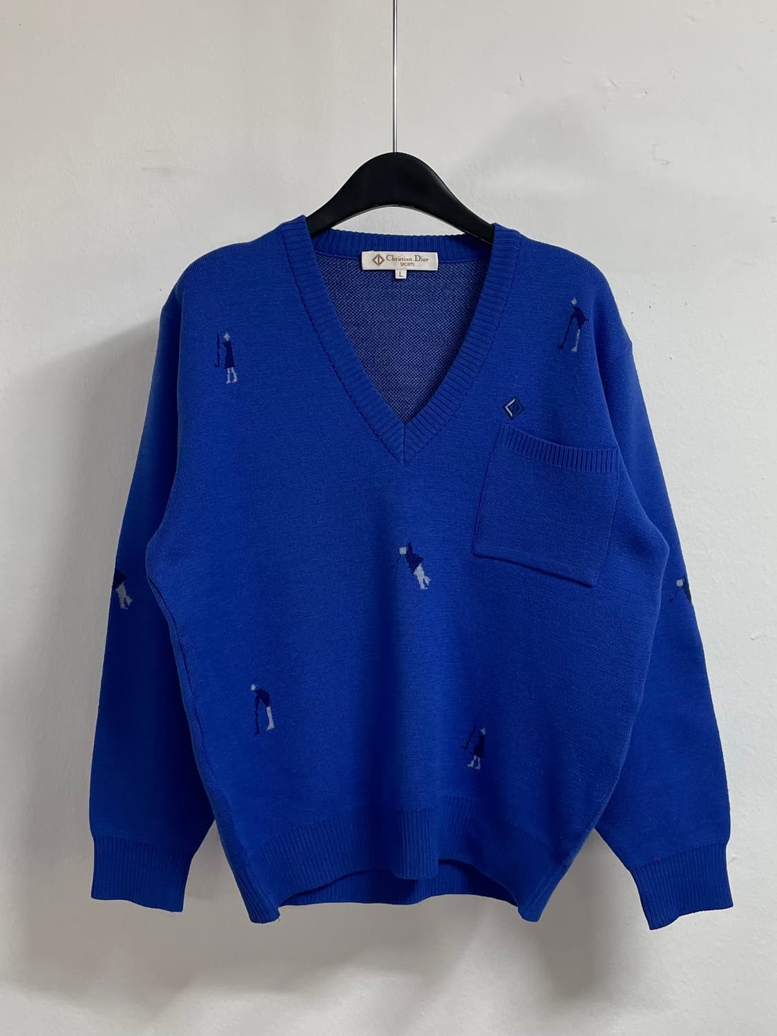 크리스찬 디올 우먼스 브이넥 울 니트 (on.54)   상품이미지1