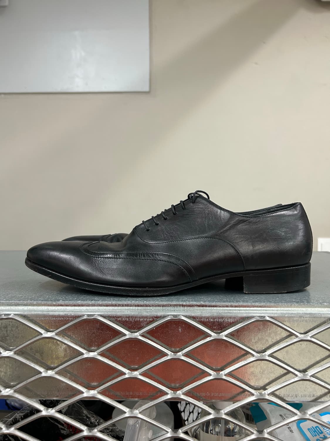 에르메네질도 제냐 레더 로퍼 블랙 uk11 상품이미지1