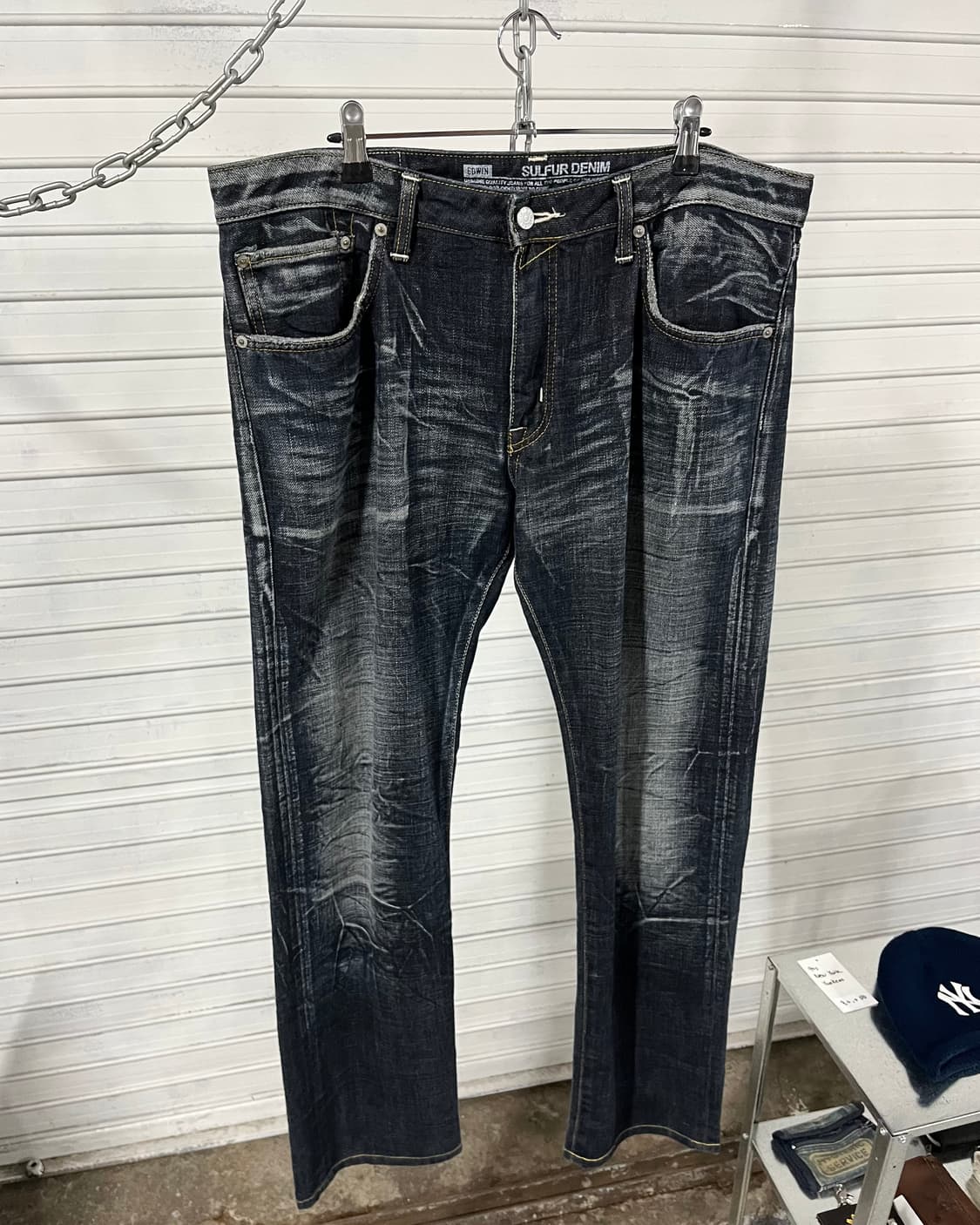 Edwin sulfur denim crack washed jean🇯🇵 상품이미지4