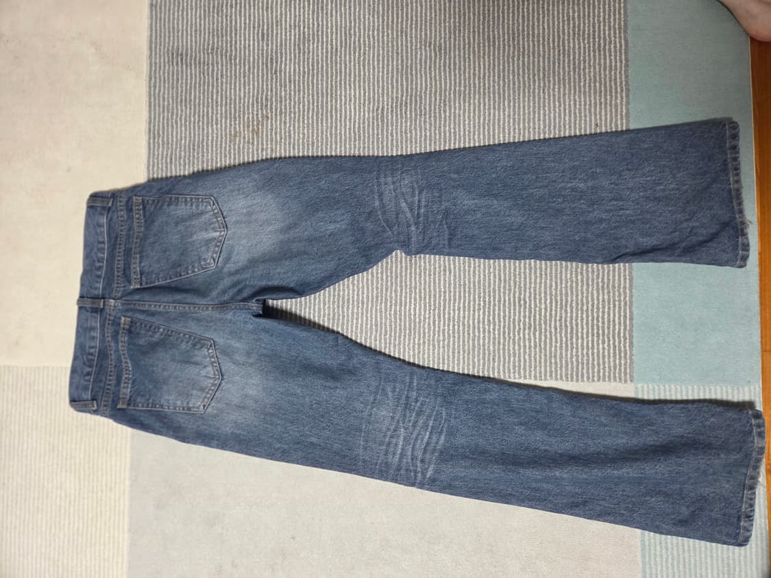 엘무드 슬래시 플레어 데님 그레이쉬 블루 44 상품이미지2