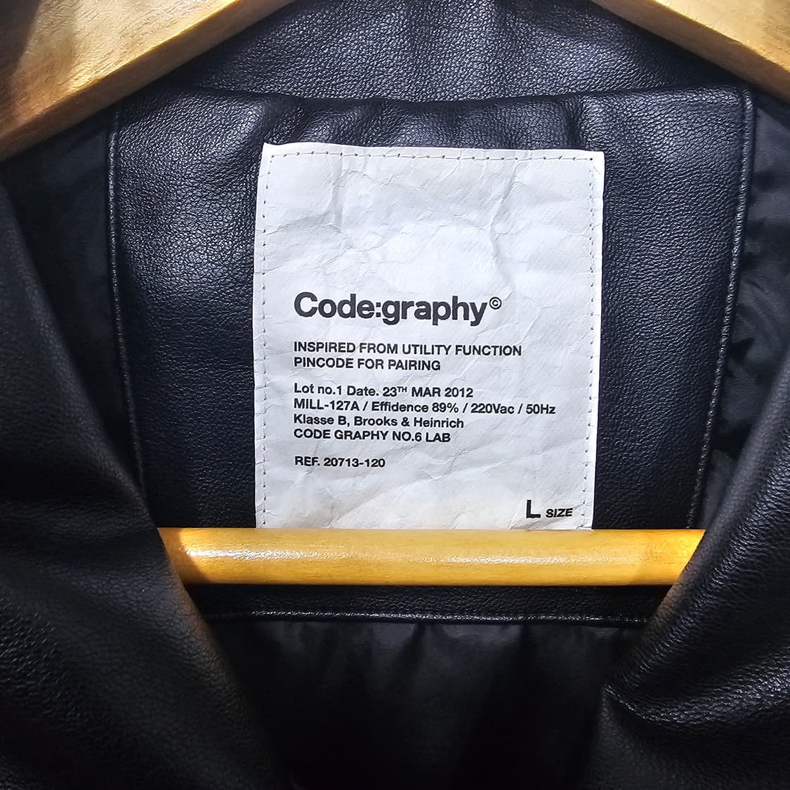 코드그라피 레더자켓 상품이미지2