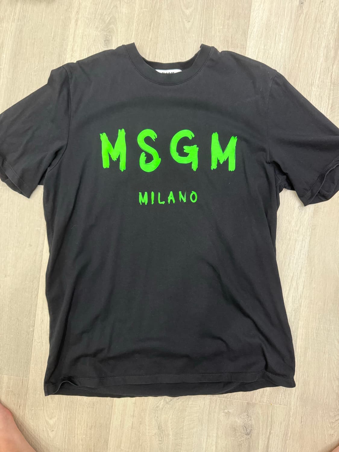 MSGM 밀라노 로고 블랙 티셔츠 L 상품이미지1