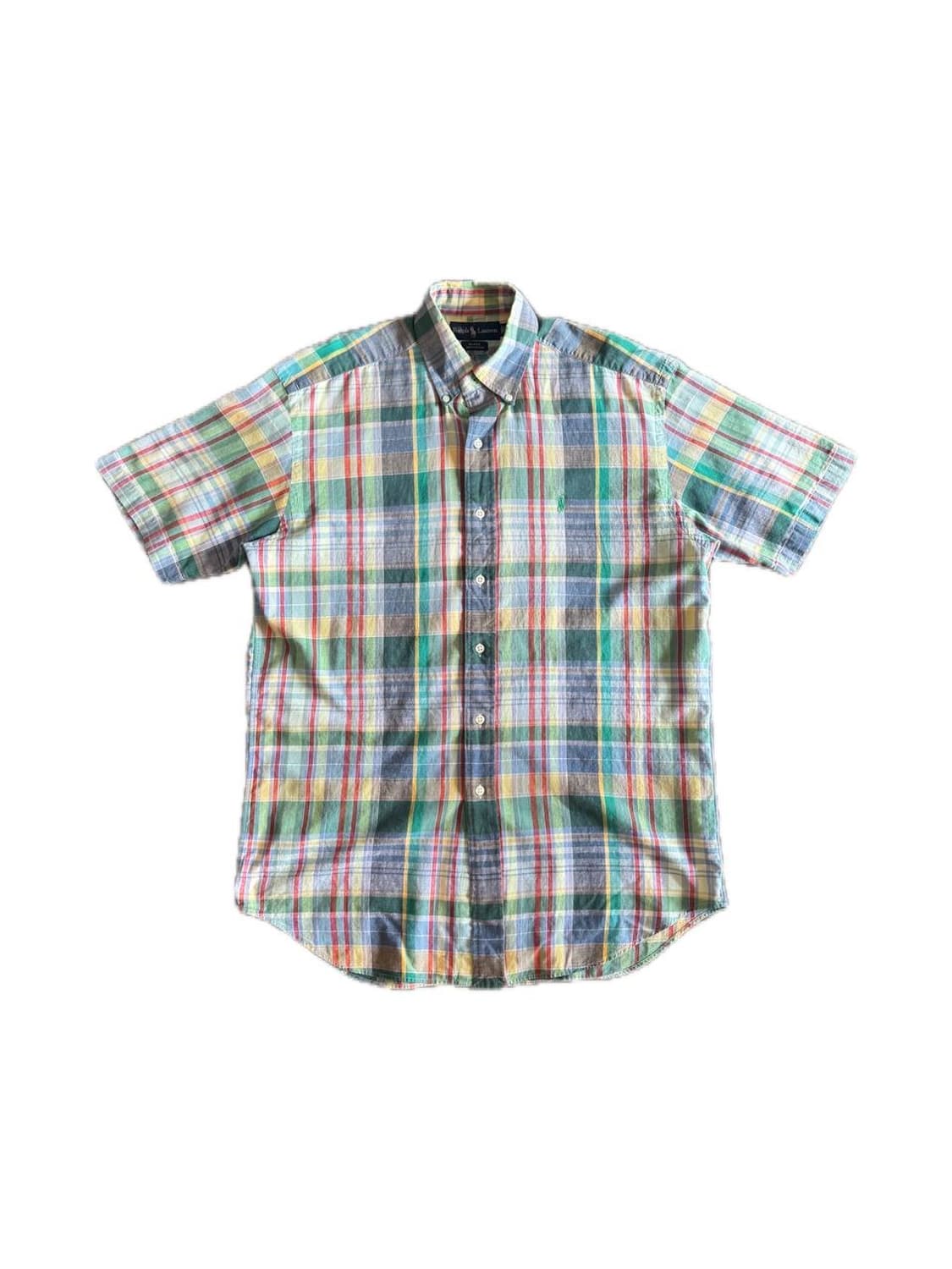 폴로 랄프로렌 버튼다운 체크 반팔셔츠 상품이미지1