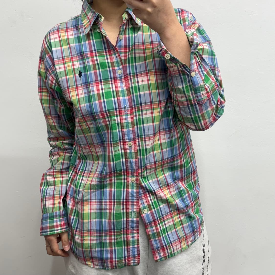 [XL] 랄프로렌 멀티그린 체크 셔츠 상품이미지2