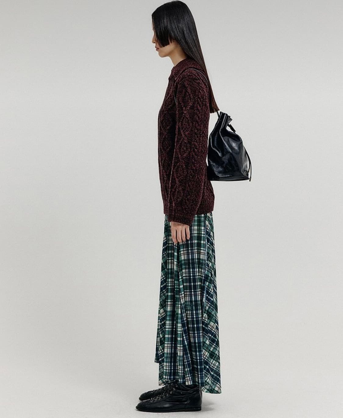 EENK cable knit collared turtleneck 상품이미지3