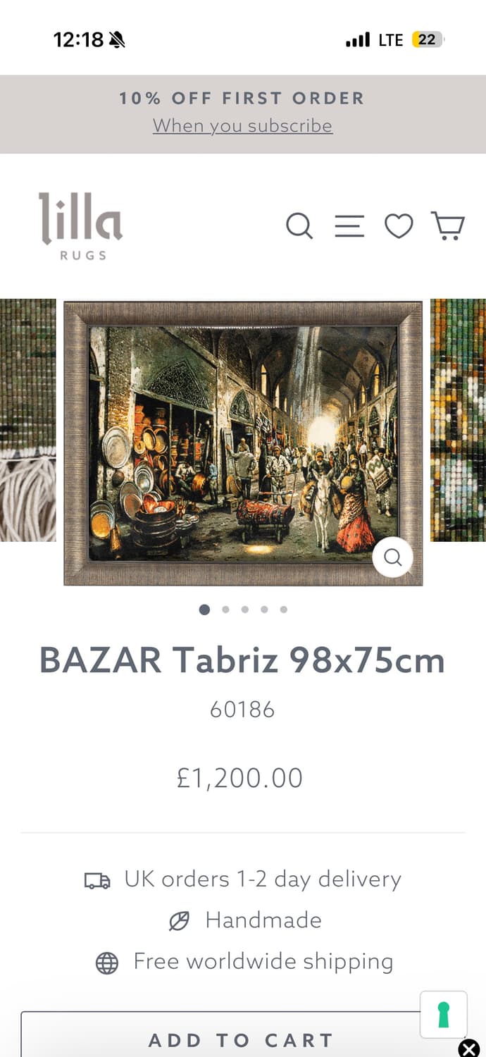 빈티지 소품 핸드메이드 태피스트리 아트워크 상품이미지2