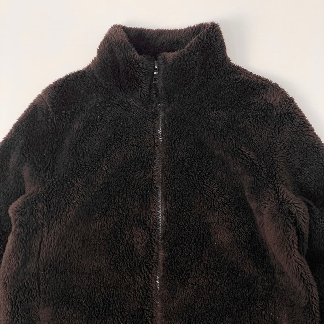 유니클로 여성 브라운 후리스 자켓 M 상품이미지2