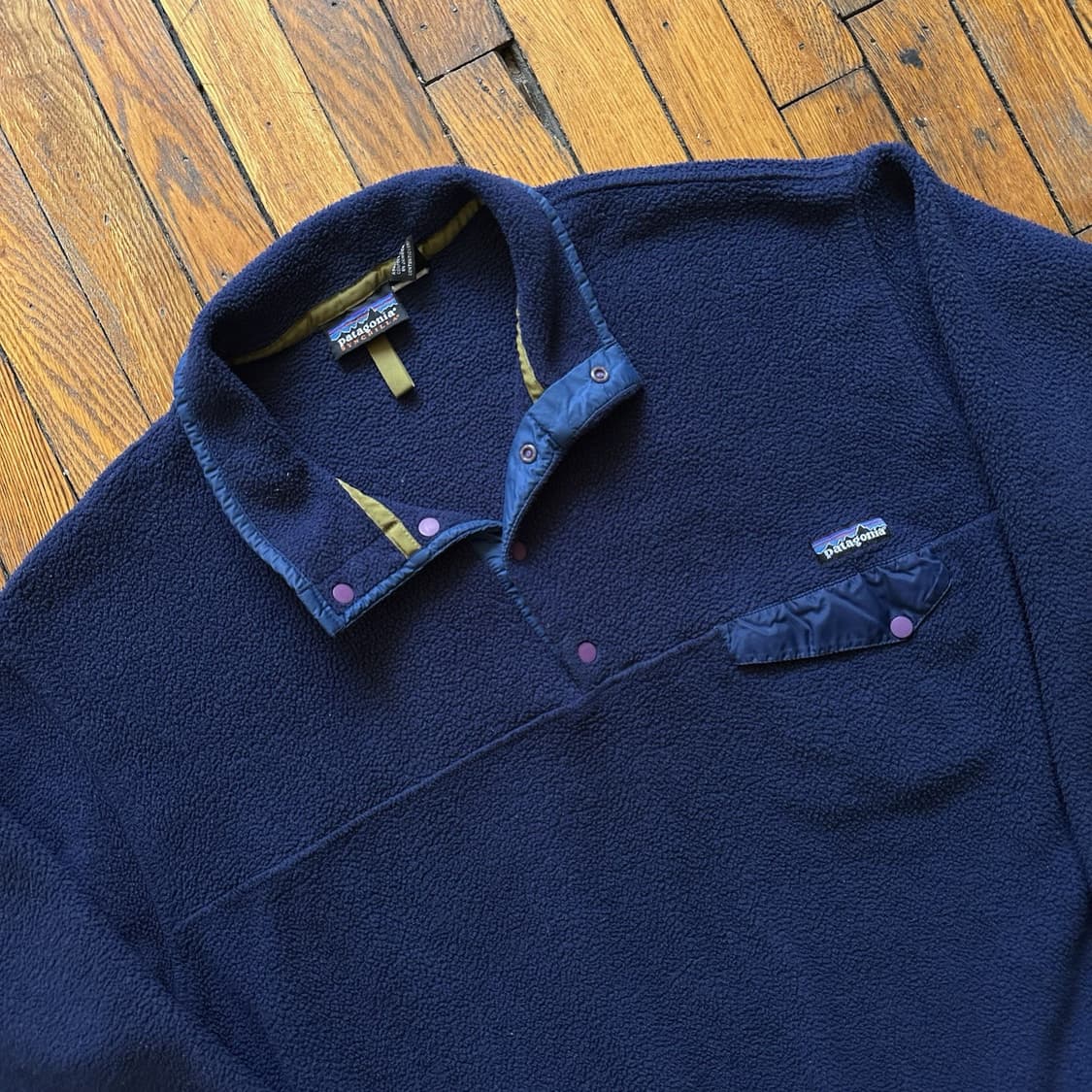 90s 파타고니아 신칠라 스냅-T 네이비 자메이카 상품이미지2