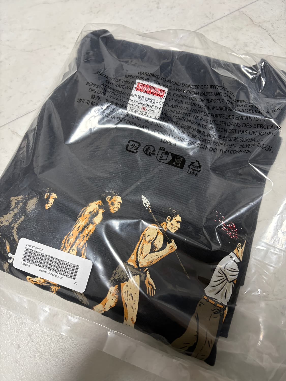 슈프림 에볼루션 티셔츠 블랙 - 26SS 상품이미지2