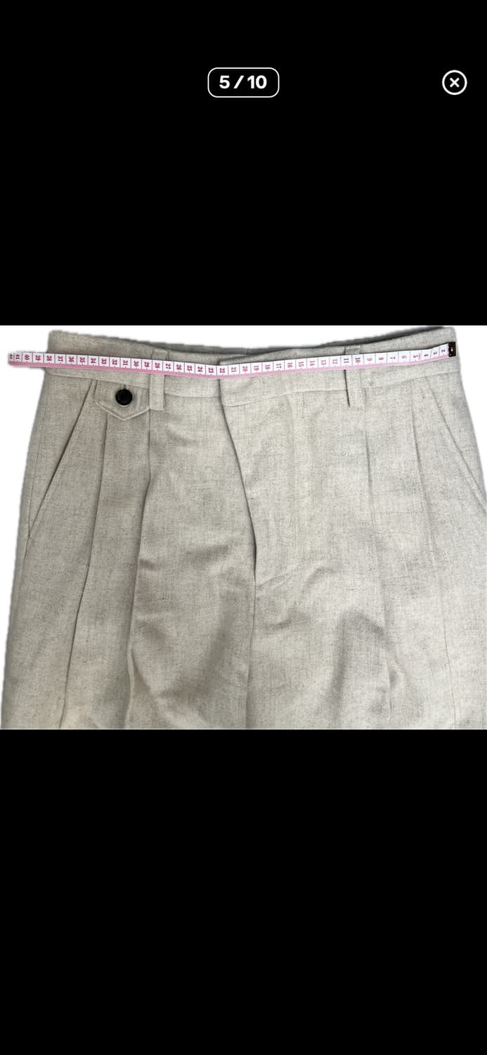 [S] STU 20FW 투턱 루즈핏 슬랙스 아이보리 상품이미지8