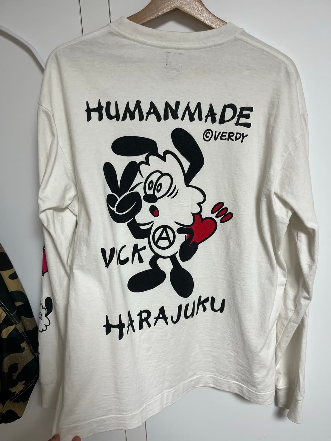 휴먼메이드 베르디 하라주쿠 롱슬리브 화이트 L 상품이미지2