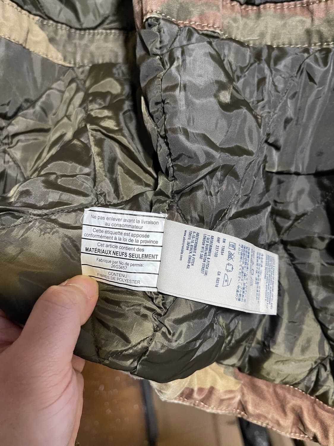 아베크롬비 카모플라쥬 밀리터리 자켓 상품이미지6