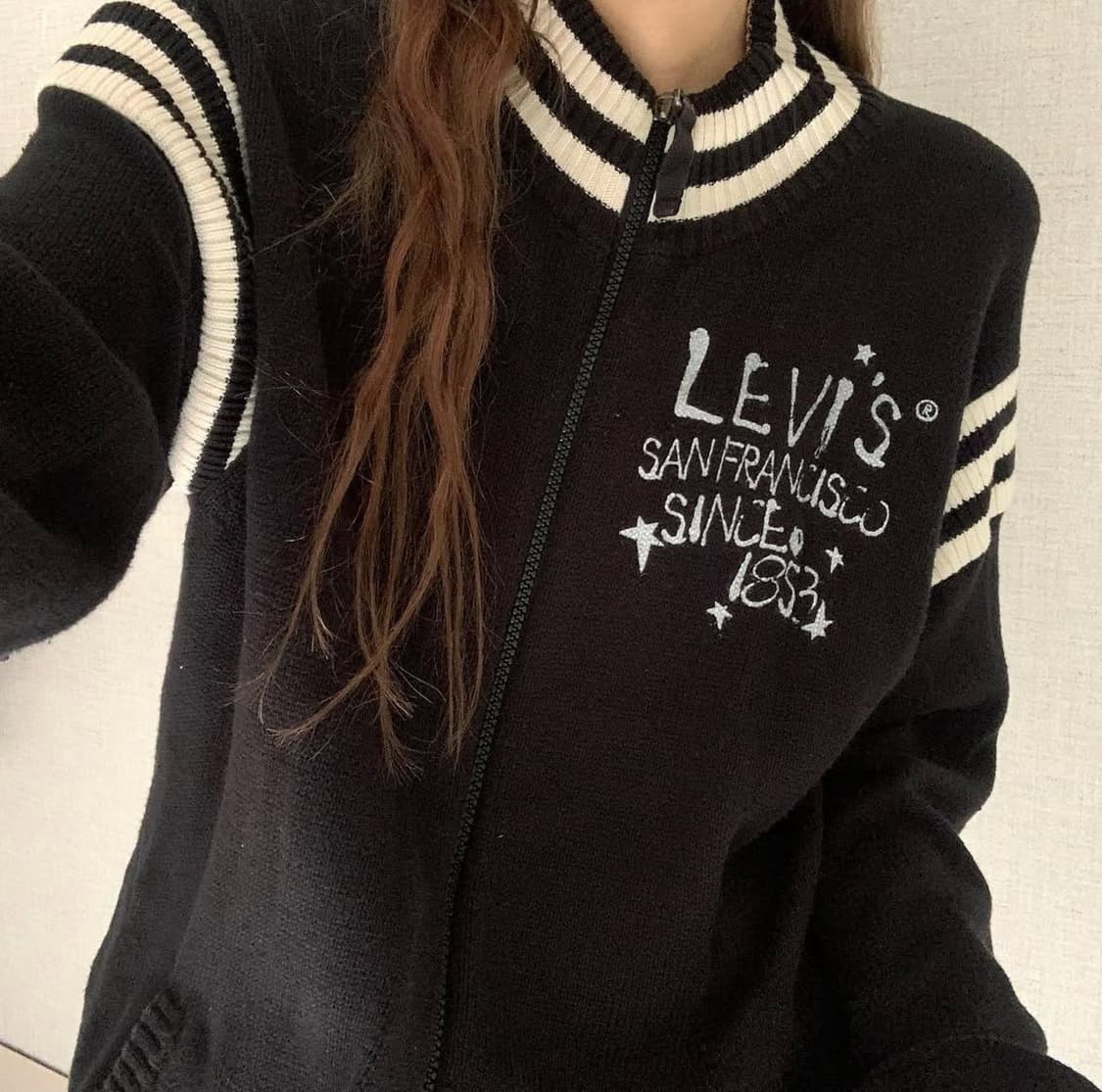 리바이스 니트집업 상품이미지1